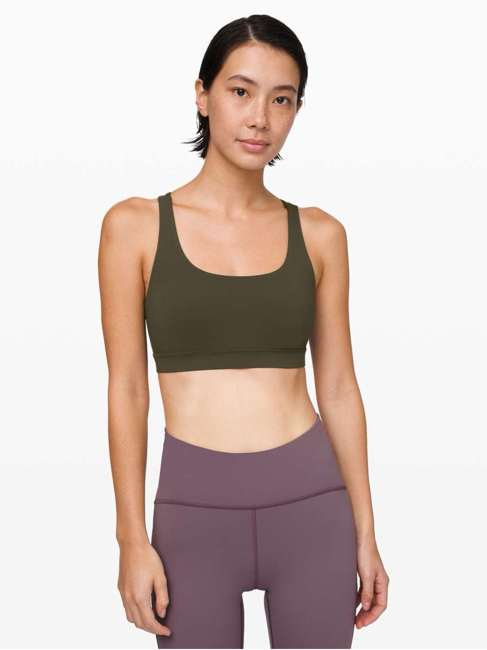 Dark Olive Energy Bra